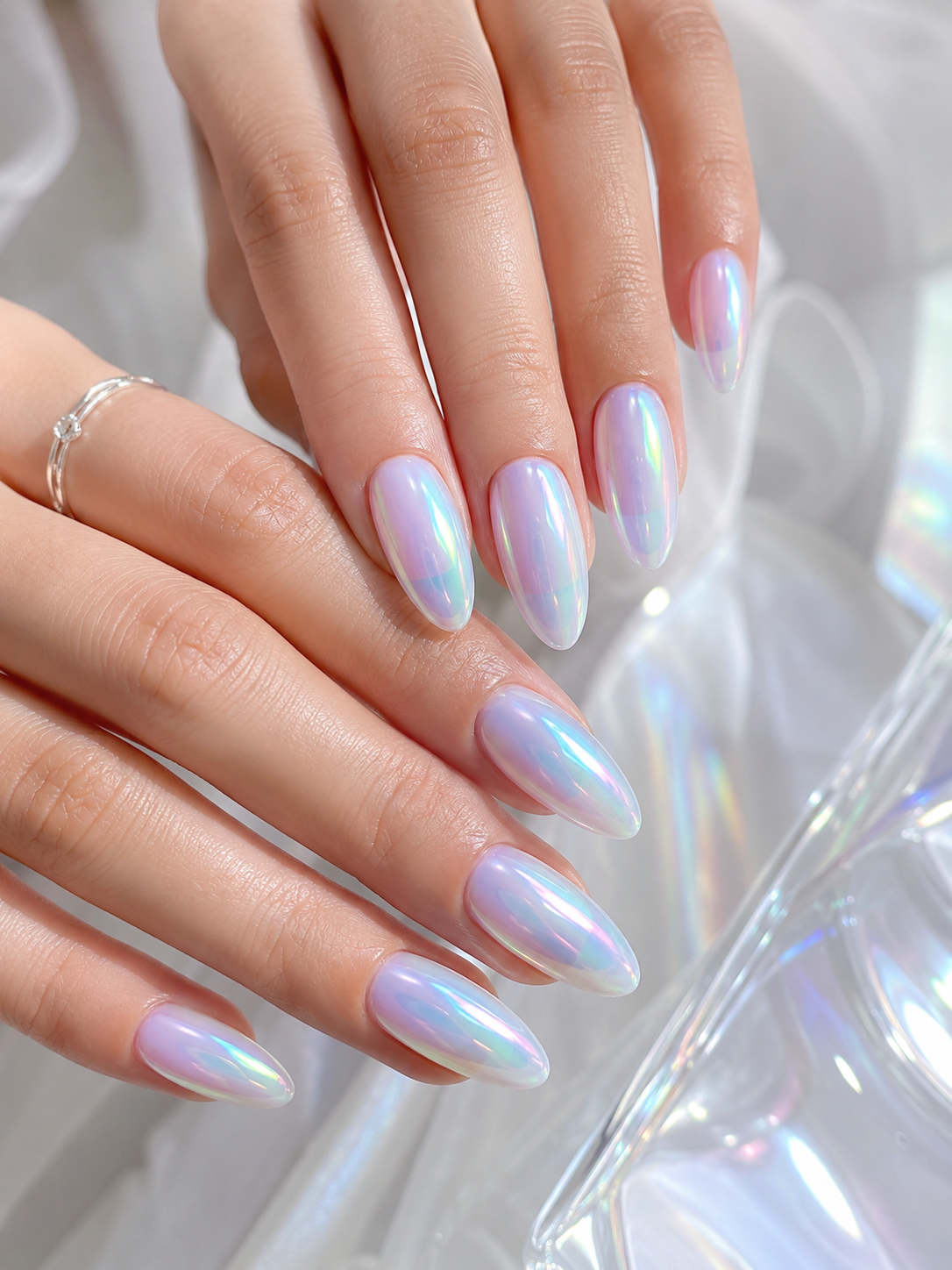 Iridescent Gel Nails